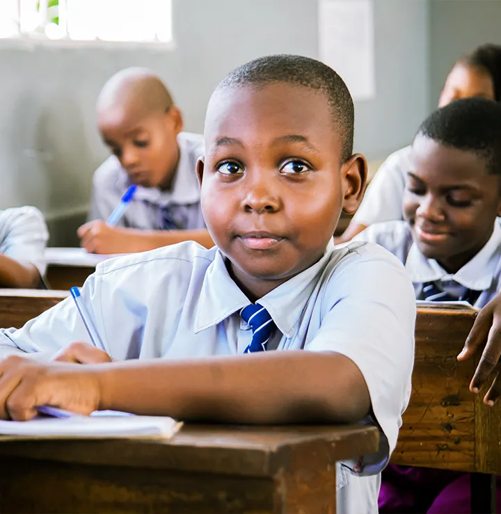 students in class learning